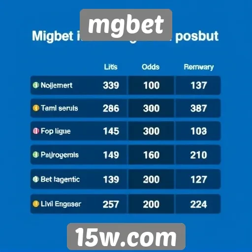 Comparação de odds no mgbet com concorrentes